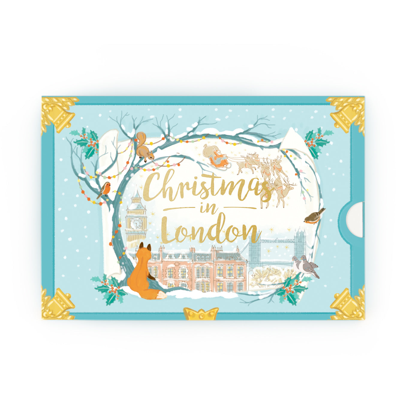 Christmas In London Music Box Card